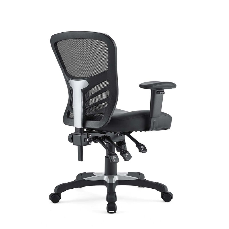 Modway Furniture - Articulate Vinyl Office Chair Black image number 7