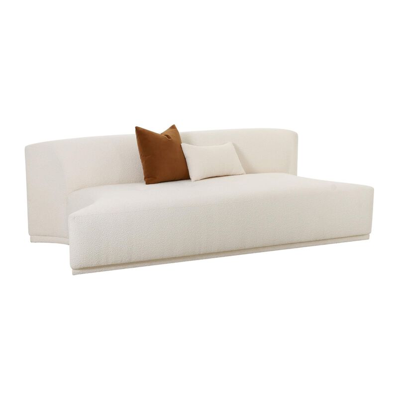 Casafoyer Fickle Cream Boucle Modular Armless Loveseat image number 0