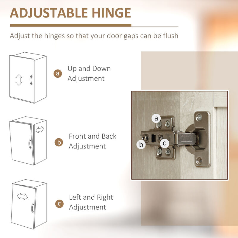 Hivvago Pantry Cabinet with 5-Tier and Adjustable Shelving image number 7