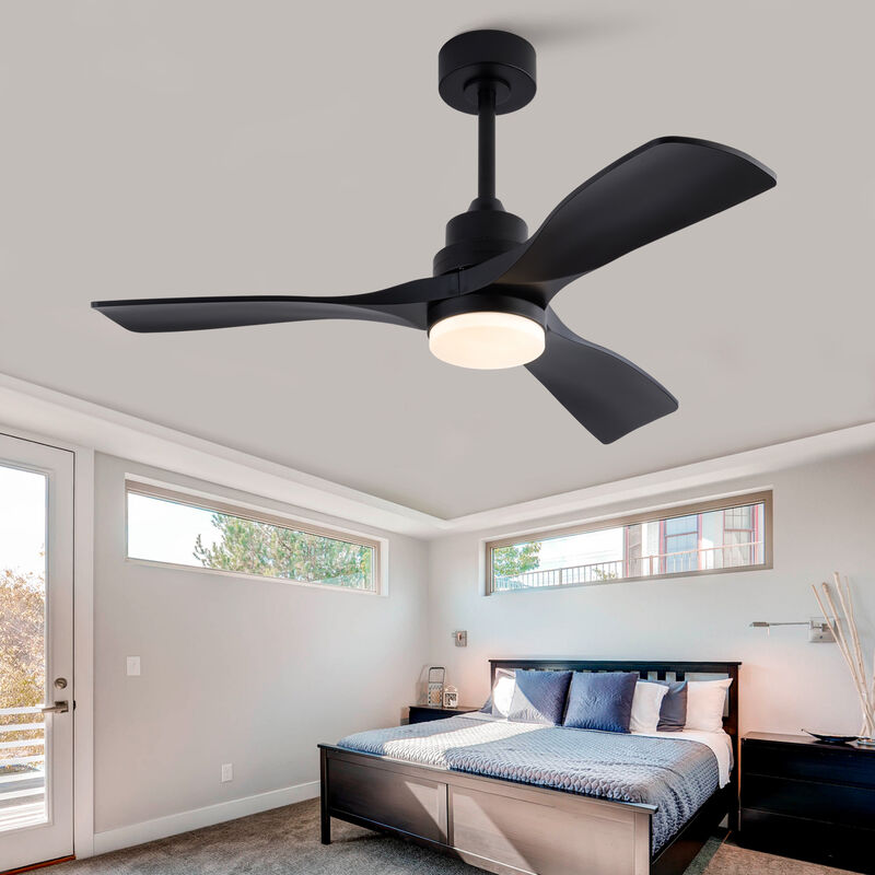 ELEMENT ACE 42 Inch Noiseless Ceiling Fan with Integrated LED Lighting, Remote Control, Reversible DC Motor, 3 Blades for Patios, Farmhouse and Home Use image number 1