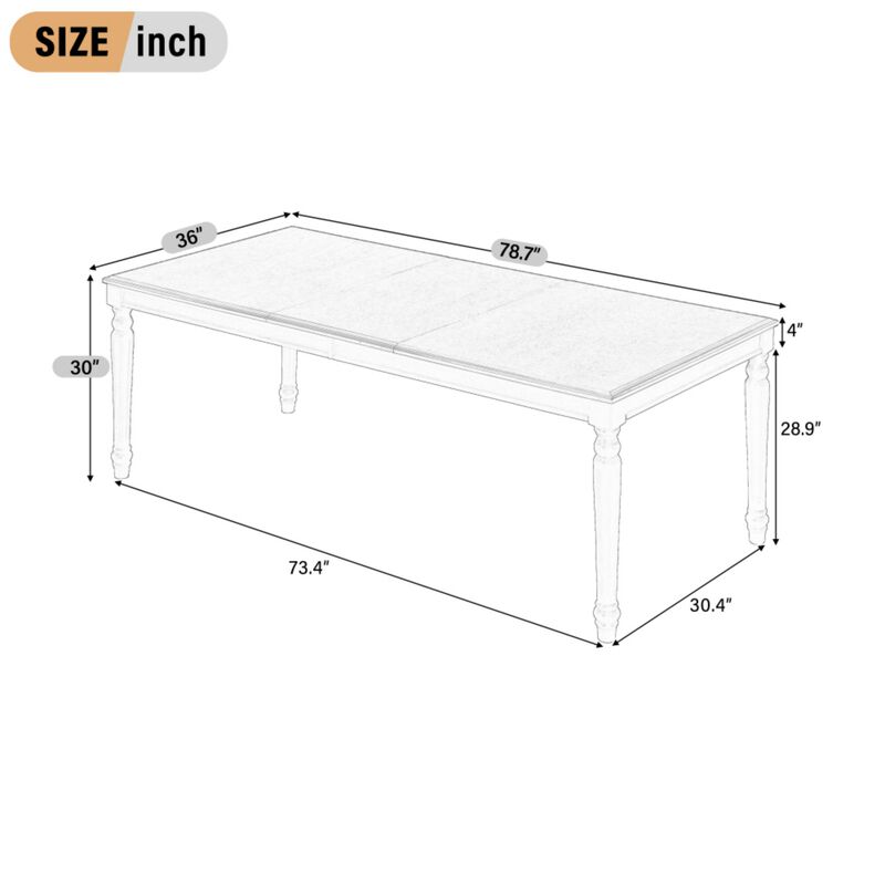 Stran Traditional Rectangular Dining Table image number 9