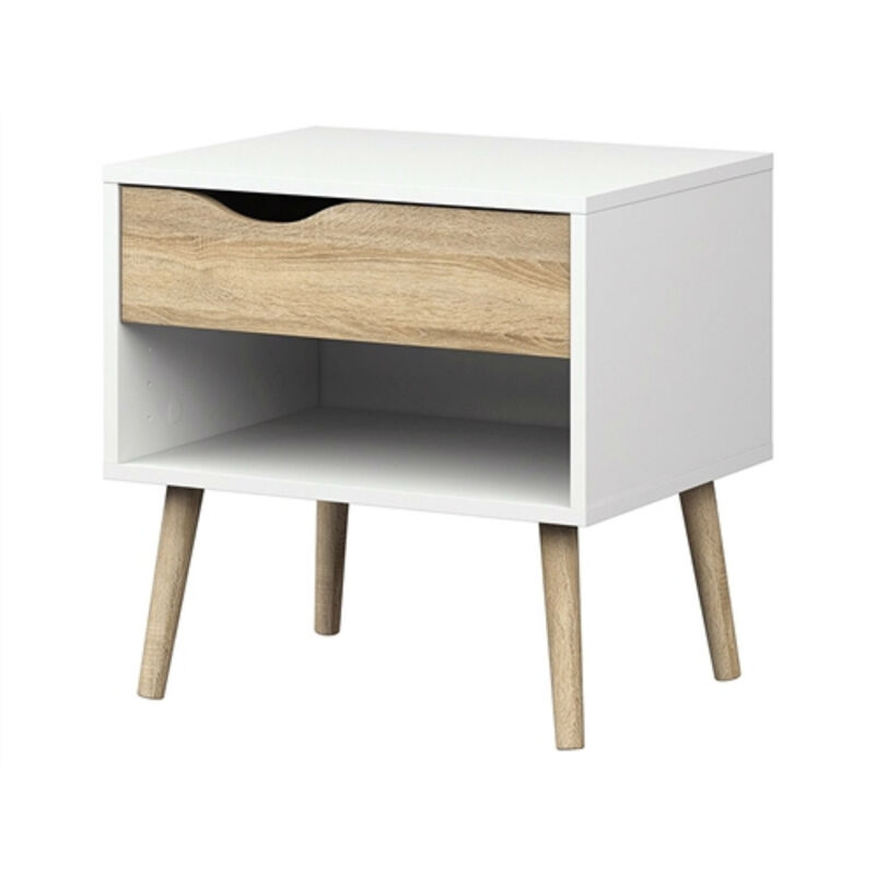 Modern Mid Century Style End Table Nightstand for Bedroom or Living Room