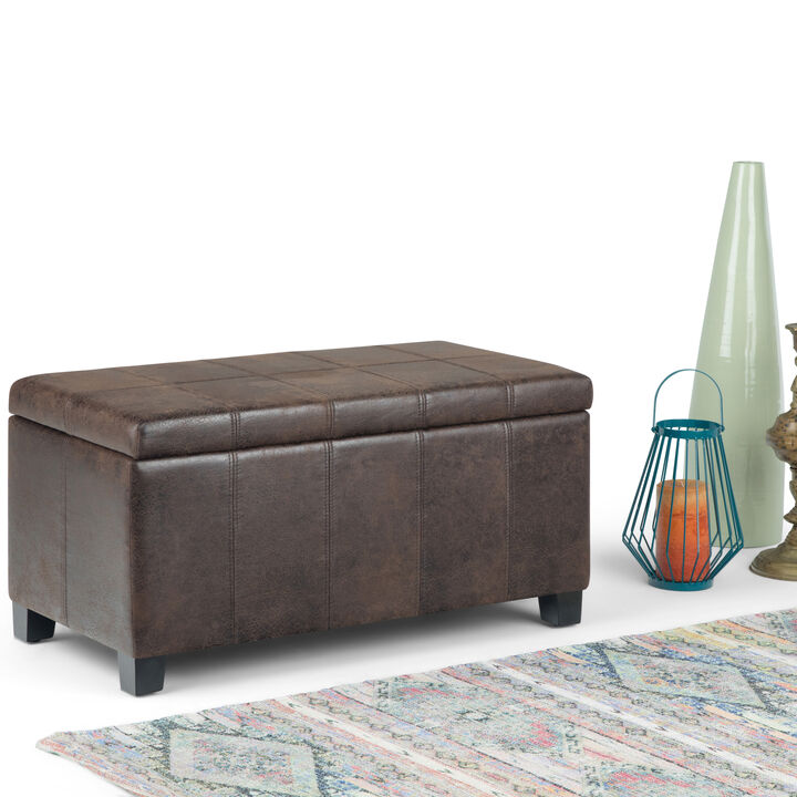 Simpli Home Dover Storage Ottoman Bench
