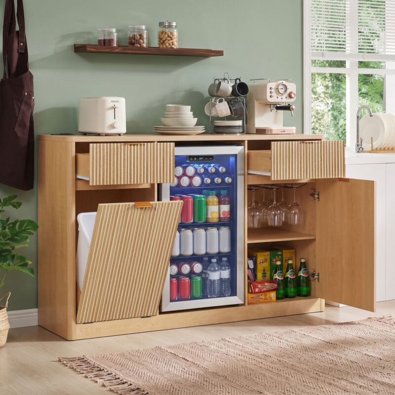Cekfal Mini Fridge Wine Bar Sideboard Cabinet image number 2