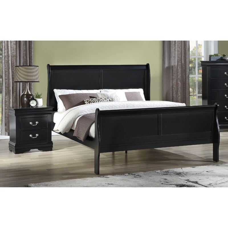 Streamdale Elegant Louis Philip Nightstand with Ample Storage image number 5