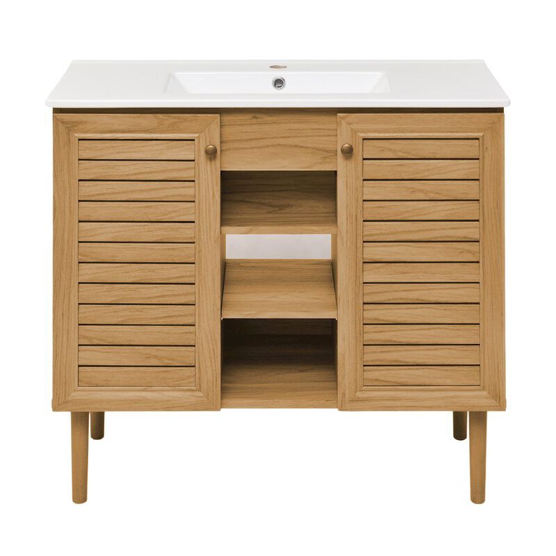 Bron 36" Freestanding Bathroom Vanity with Sink Top image number 0
