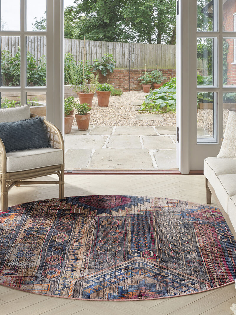 Machine Washable Series 1 SR106 Multicolor 7'10" x 9'10" Rug