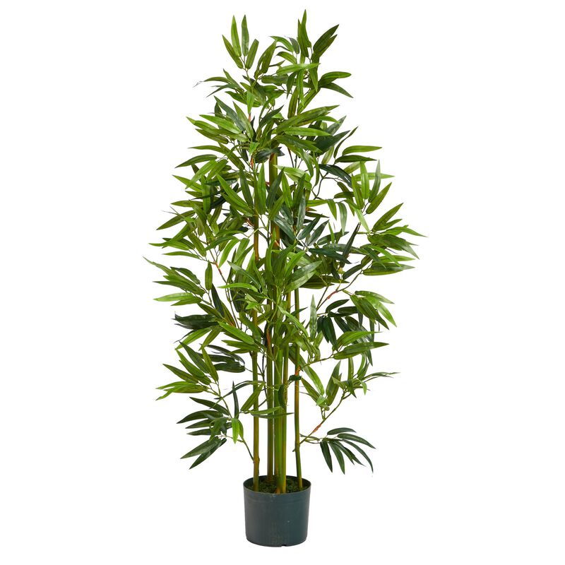 Nearly Natural 4-ft Bamboo Artificial Tree image number 1