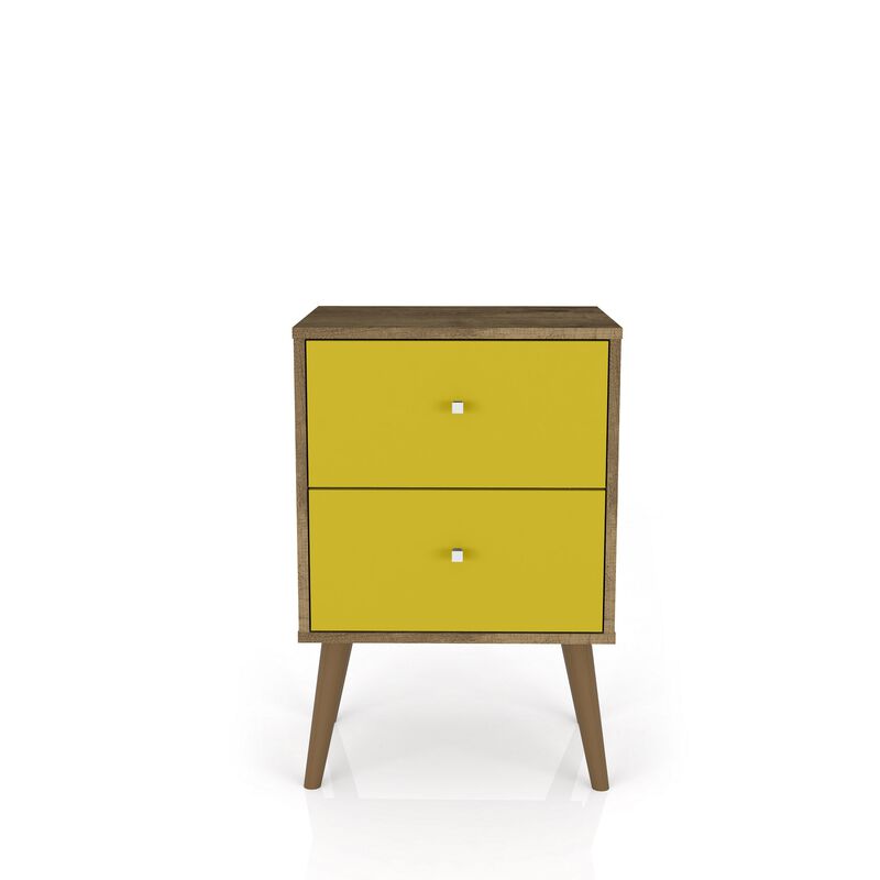 Liberty 2.0 Nightstand in Brown and Yellow