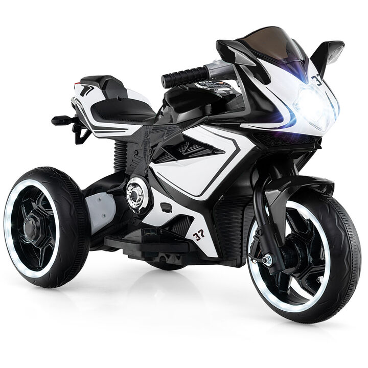 Mini 6V Electric Motorbike for Kids with LED Lights for Outdoor Play