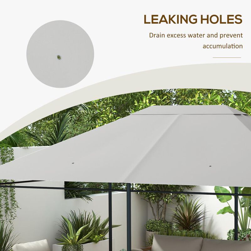 Hivvago 10x13 Gazebo Canopy Cover Replacement image number 6