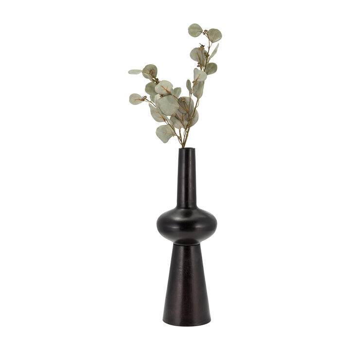 Metal, 22"H Vintage Vase