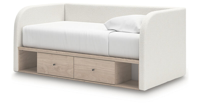 Shapella Full Upholstered Panel Bed with Storage image number 2