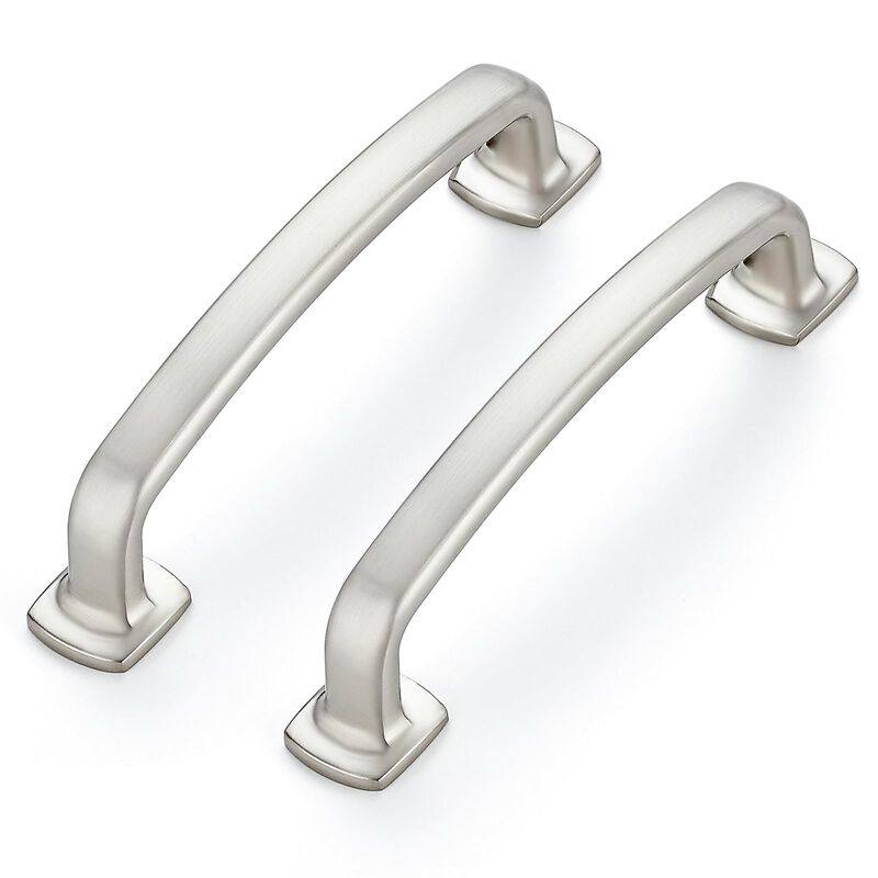 20 Pack Cabinet Handles Arch Cabinet Pulls - 3-3/4 Inch Drawer Pulls Brushed Nickel Kitchen Cabinet Handles Curved Dresser Handl