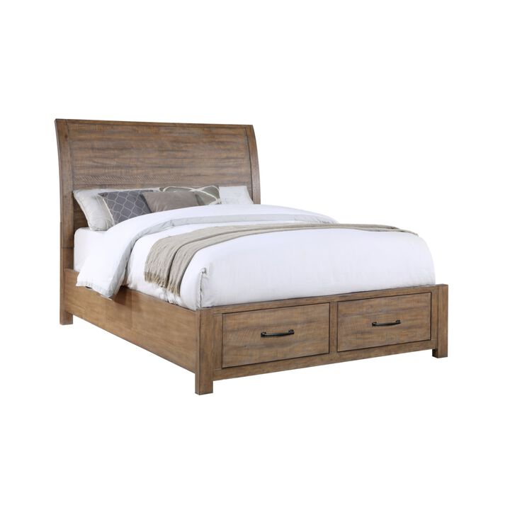 STORAGE SLEIGH CAL KING BED