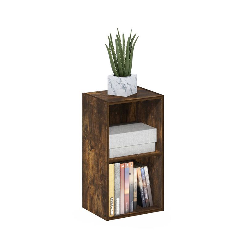 Pasir 2-Tier Open Shelf Bookcase, Amber Pine