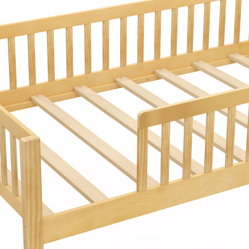 House Frame Montessori Bed with Headboard Storage for Toddlers