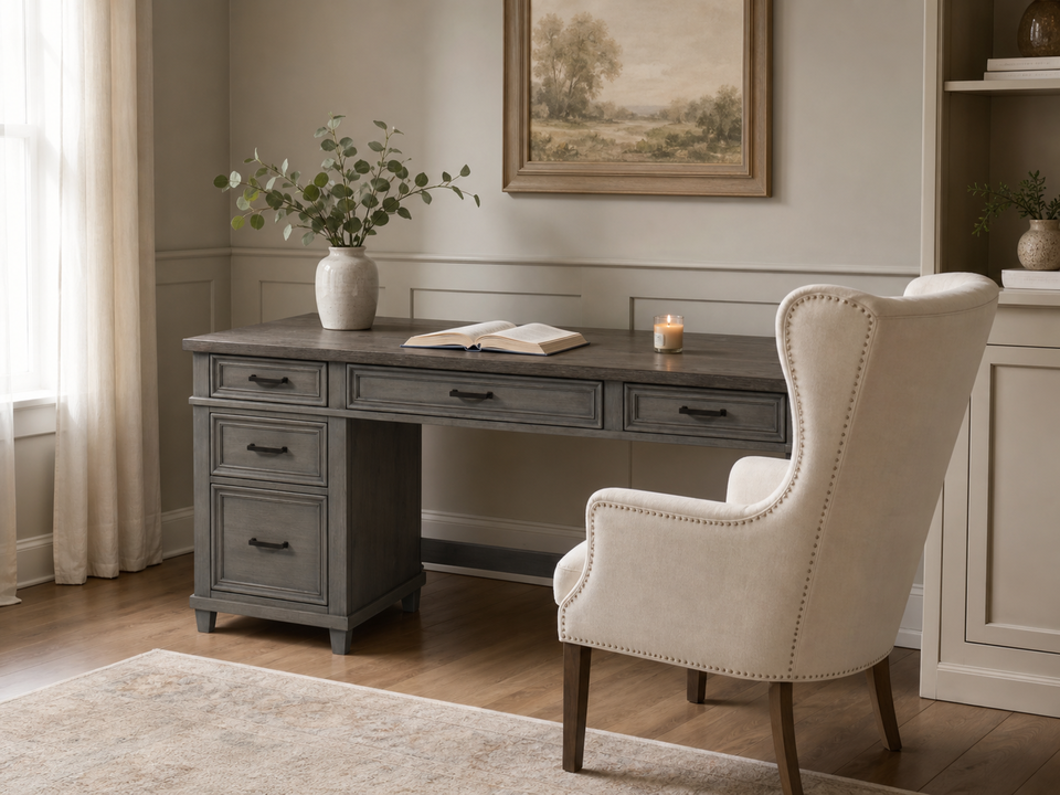 Caraway Single Ped Desk
