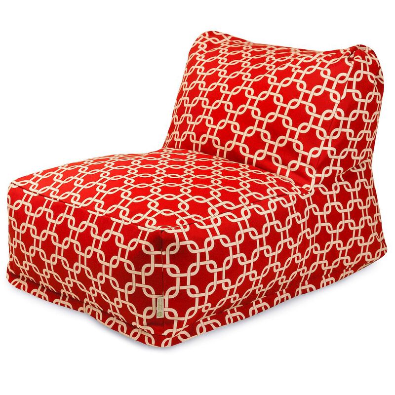 Majestic Home Goods Chair Lounger Links Red