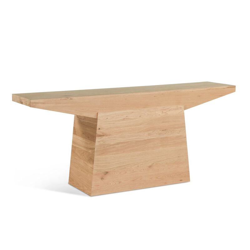 World Interiors Incus 68" Console Table in Oak image number 1