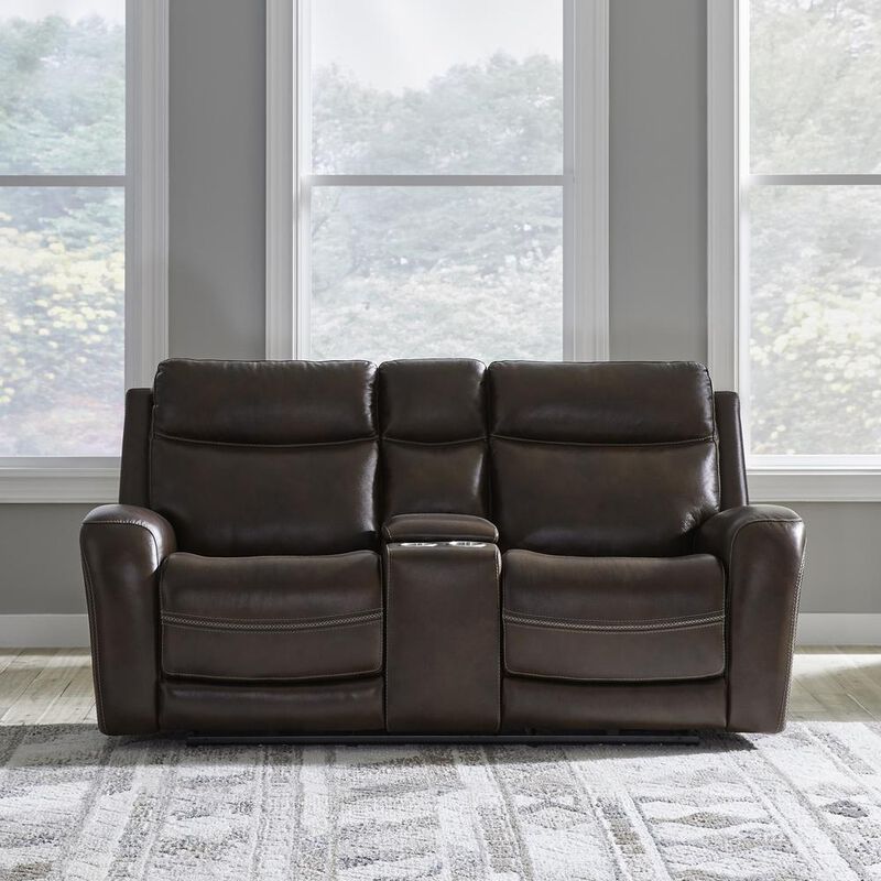 Liberty Furniture Power Dual Reclining Loveseat w/ Console, Power Headrest and Zero Gravity image number 1