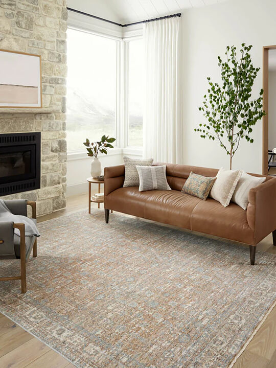 Blake BLA05 Sand/Sky 18" x 18" Sample Rug