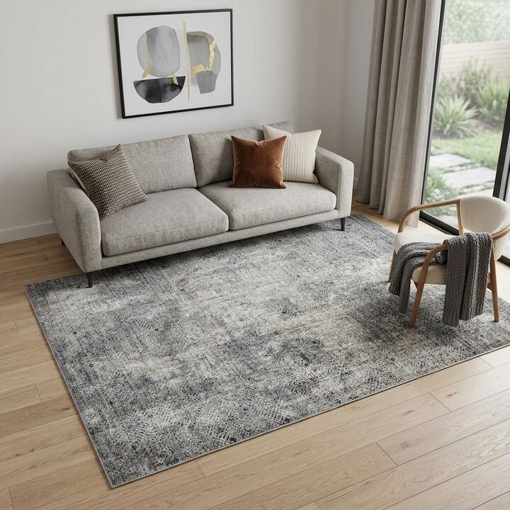 HomeRoots Abstract Area Rug