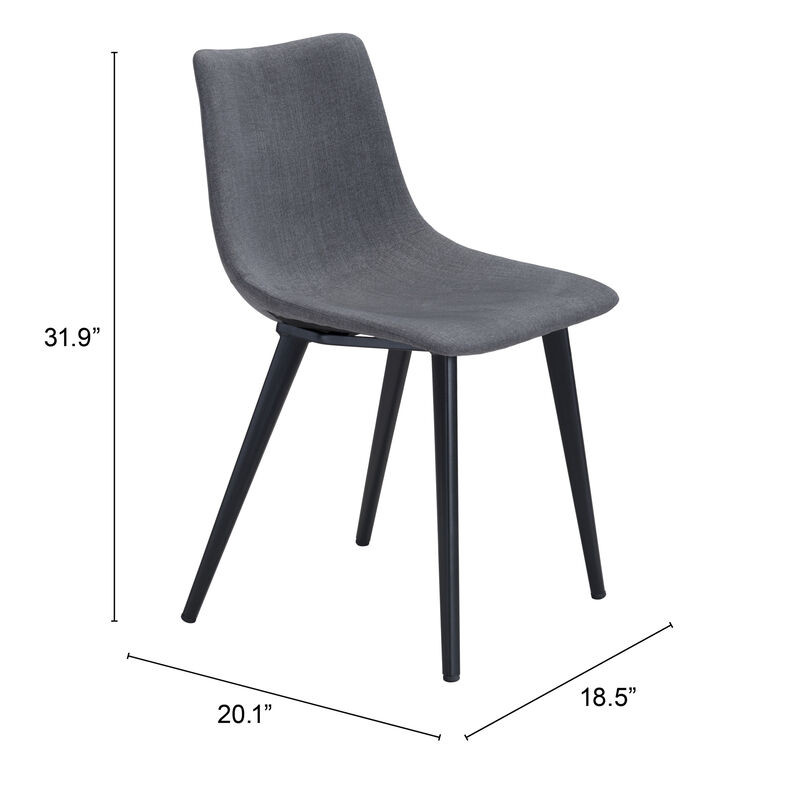 Daniel Dining Chair (Set of 2) Gray image number 9