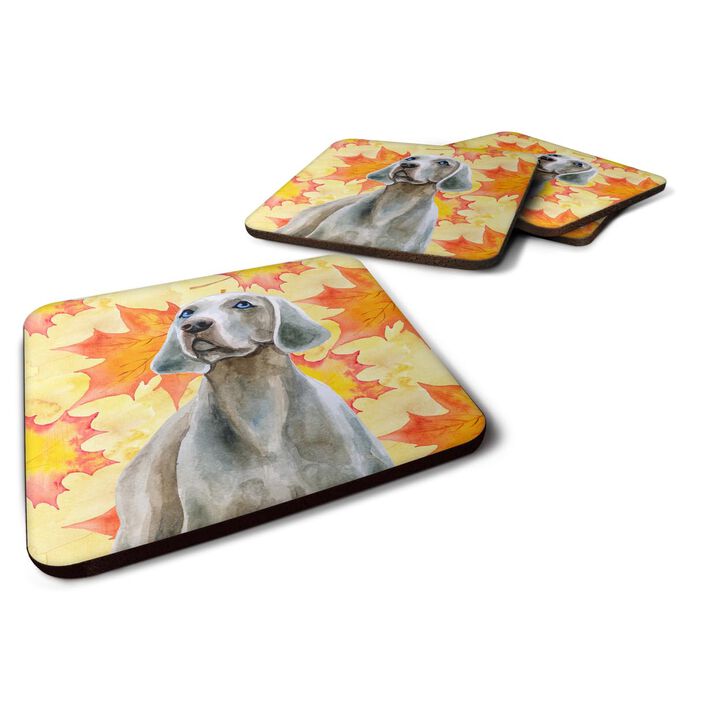 Caroline's Treasures Weimaraner Fall Decorative coasters, Multicolor
