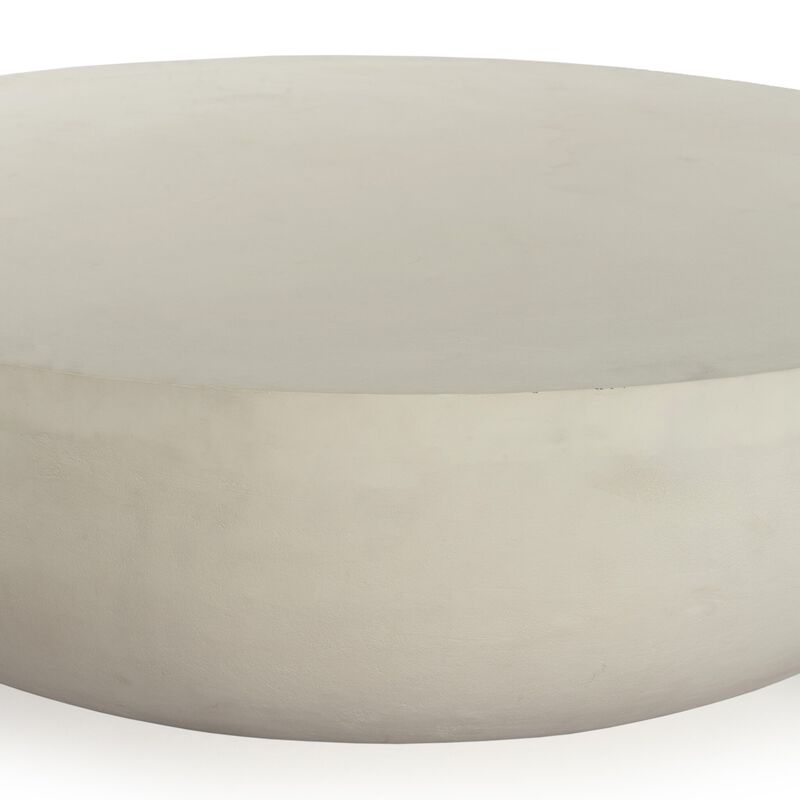 Basil Outdoor 48" Coffee Table - Matte White