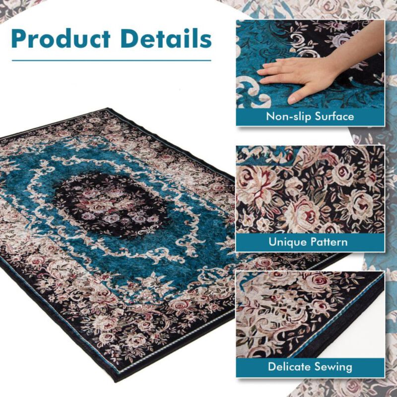 Hivvago Area Rug with Non-Shedding Surface and Anti-slip Bottom
