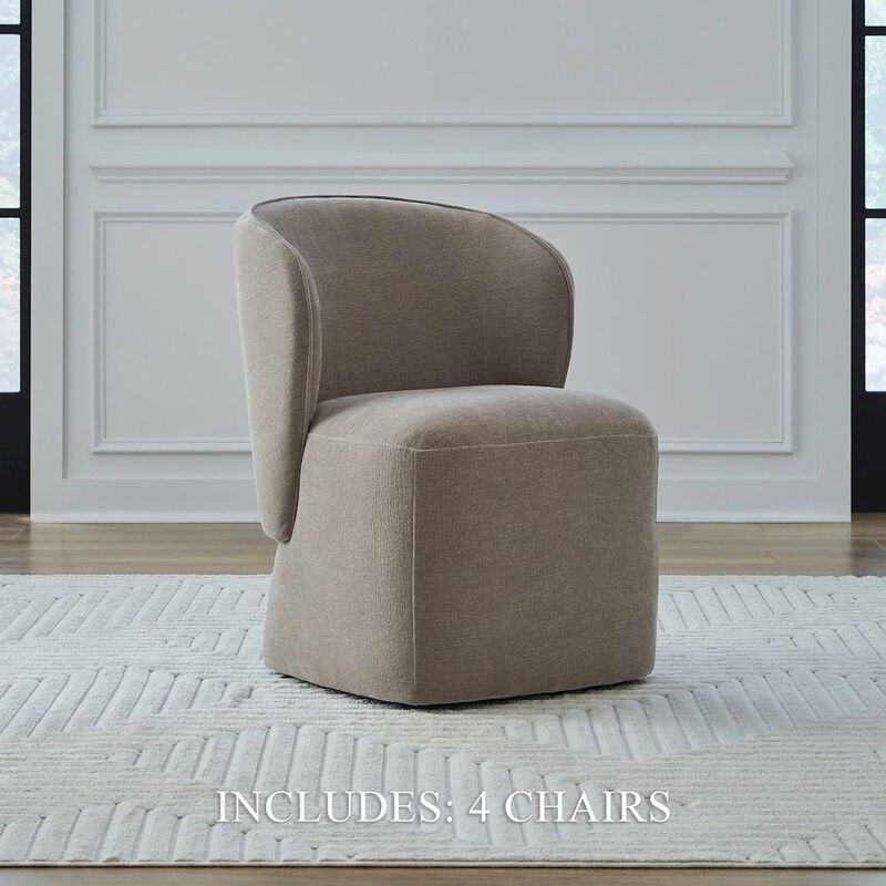 Liberty Furniture Accent Dining Chairs with Castors - Truffle Upholstry - Set of Four image number 9