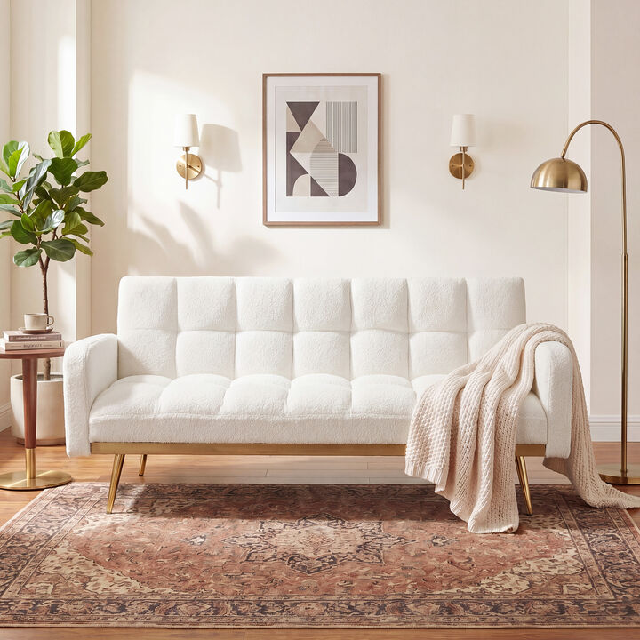 Wosdik Teddy Fleece Adjustable Futons