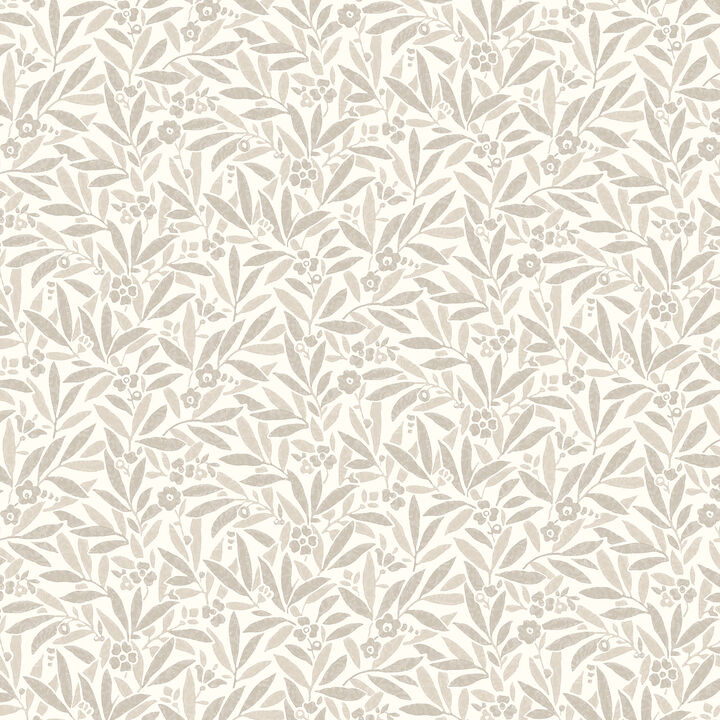 Rabanne Neutral Ditsy Leaves Wallpaper