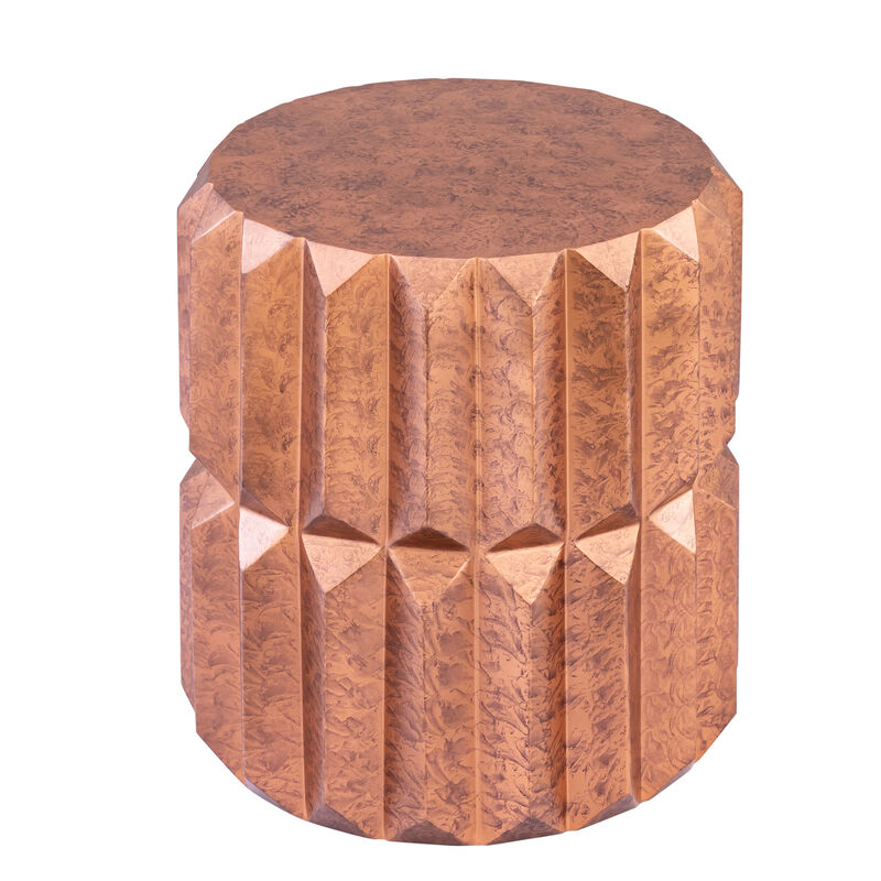Quessara Copper Faceted End Table image number 2