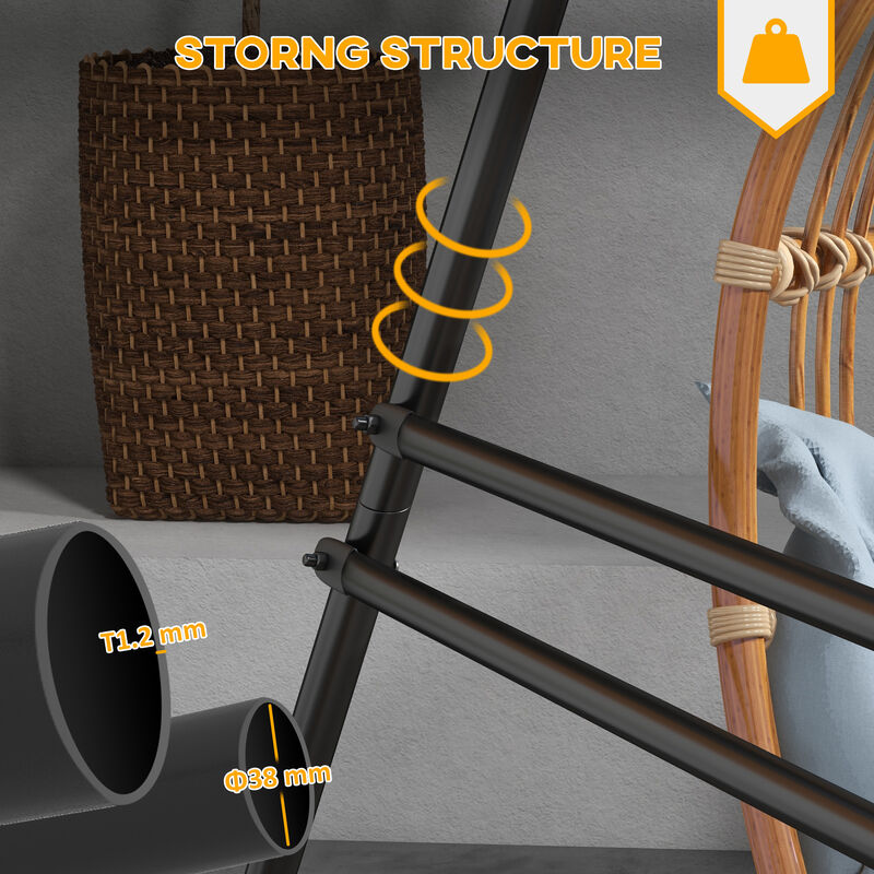 Hivvago Hammock Chair Stand for Indoor & Outdoor image number 3