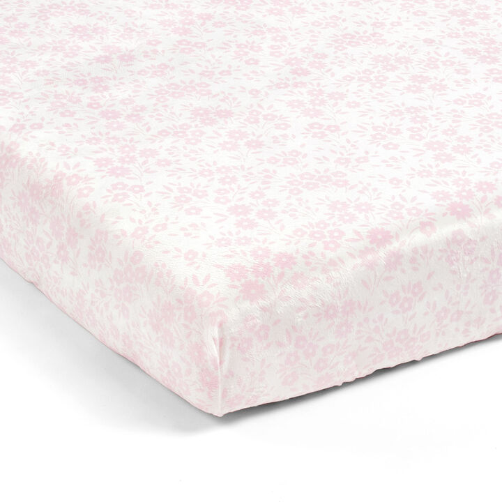 Garden Of Flowers Soft & Plush Fitted Crib Sheet Single