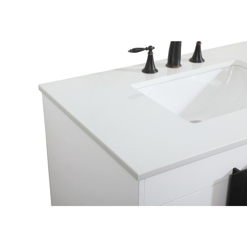 Elegant Kitchen and Bath 36 inch Single bathroom vanity in white
