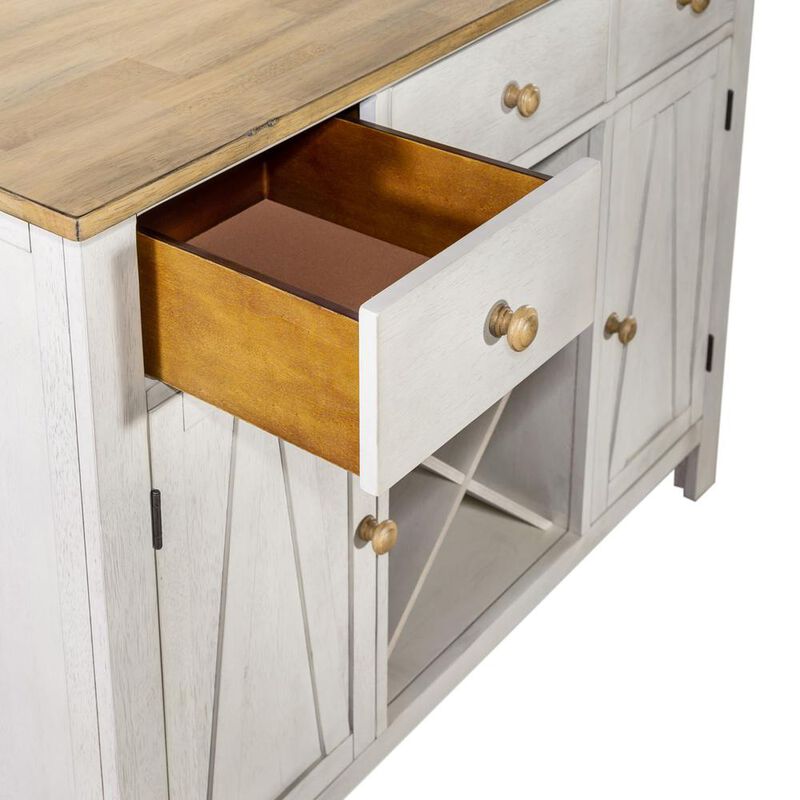 Liberty Furniture Lindsey Farm Server in Weathered image number 3