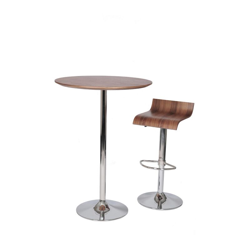 Pangea Home Nix Bar Table Walnut