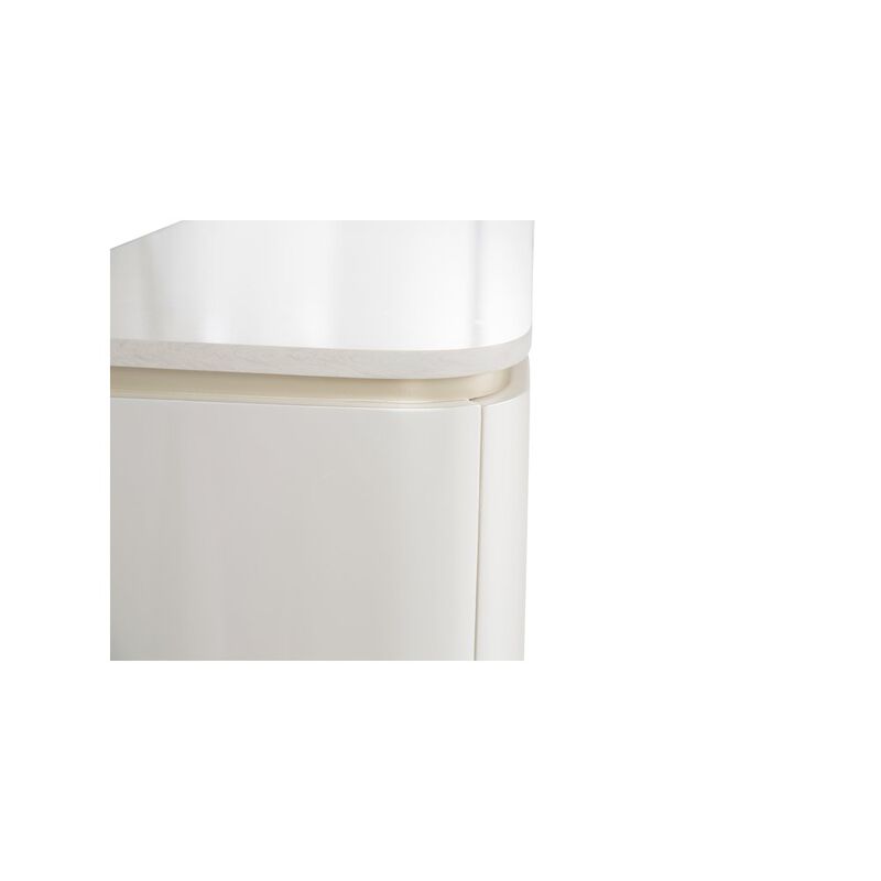 Michael Amini London Place Media Cabinet - Creamy Pearl