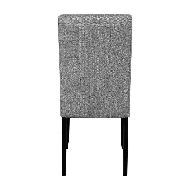Whisen 4-Piece 23inch Upholstered Dining Chairs, Solid Rubber Wood Linen Mid-Century Modern for Kitchen Dining Room image number 5