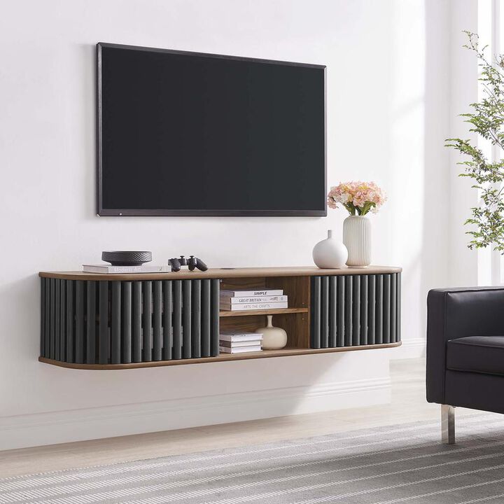 Modway Fortitude 63 Wall-Mounted TV Stand