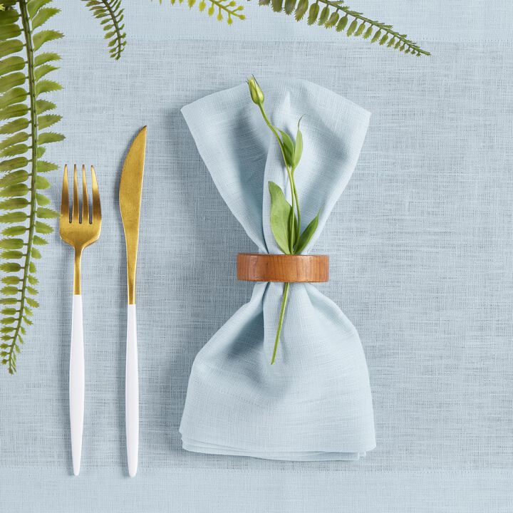 Solino Home 100% Pure Linen Dinner Napkins 20 x 20 Inch Set of 4 - Fete