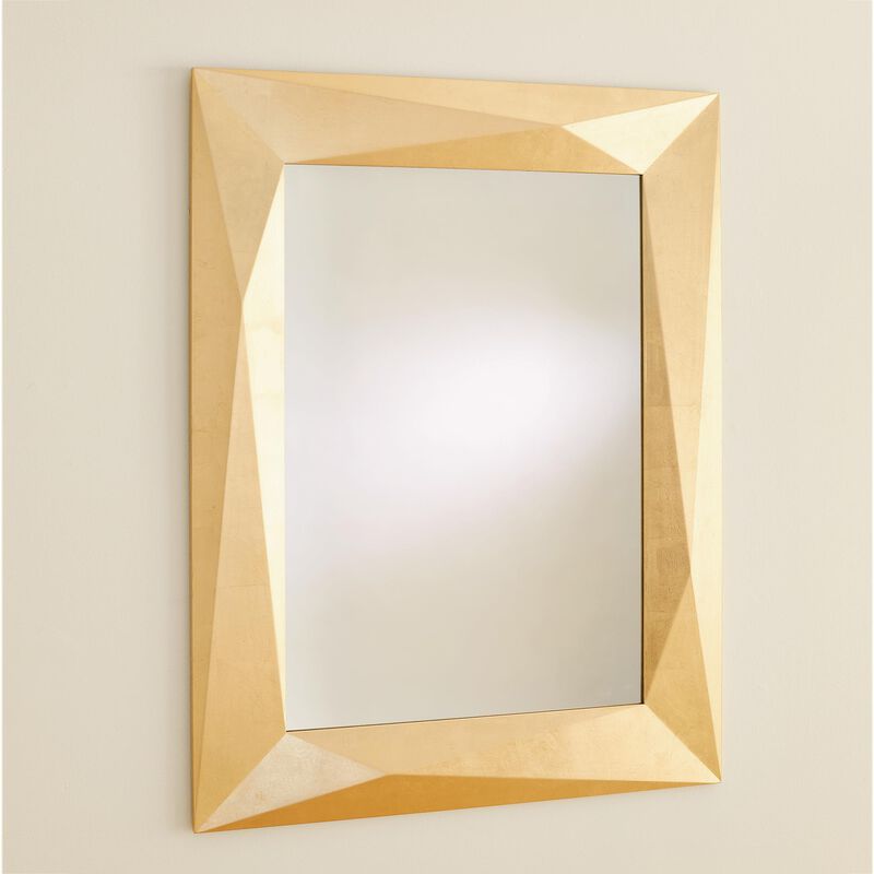 Angular Gold Mirror