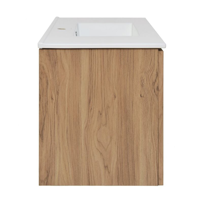 Classe 36 in. Wall Hung Bathroom Vanity with Ceramic Sink Top image number 9