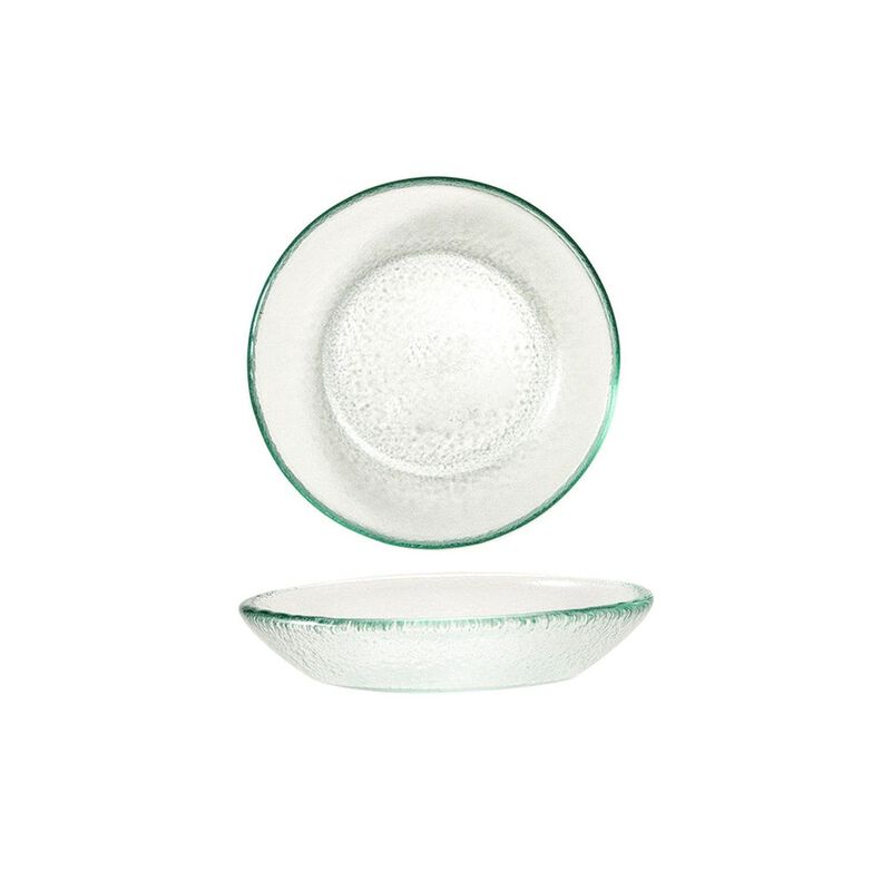 Turgla Fusion Glass dia.5.5" h:1.25" 8 oz. Round Clear Glass Bowl (Set of 4) image number 1