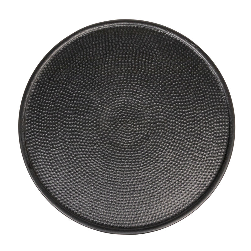 Rowena Interiors Hammered Metal Table, Black image number 3