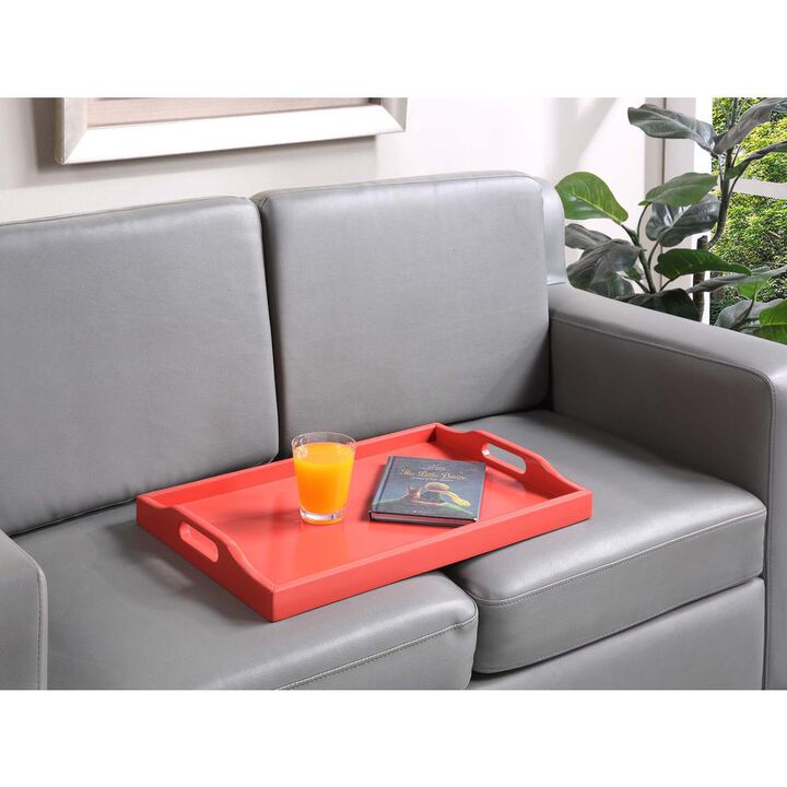 Convenience Concepts Designs2Go Serving Tray, Coral