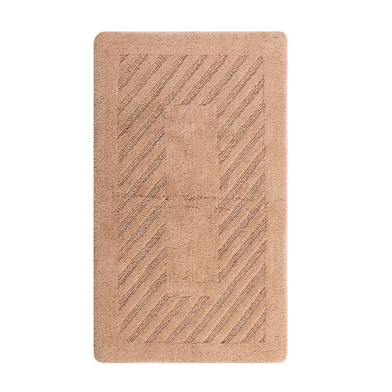 Knightsbridge Diagonal Racetrack 100% Cotton Reversible Bath Rug 20 X 30 Natural